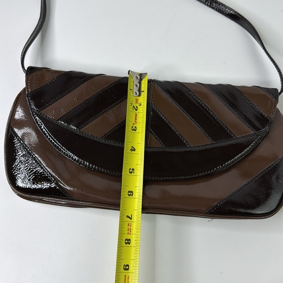 David Dixon Brown Leather Shoulder Bag - Picture 4 of 9